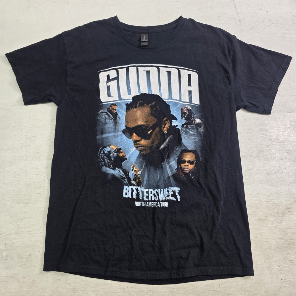 Gunna‎ Bittersweet North America Tour Merch Black Double-Sided Band Tee Men's L